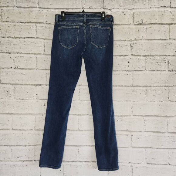Principle Ultra Dark Wash Mid Rise Straight Leg Stretch Denim Jeans Blue Size 30 - Picture 5 of 12